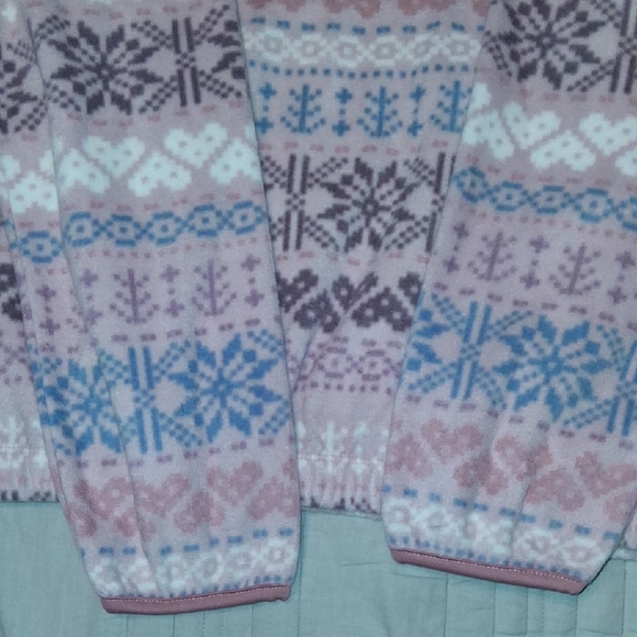 Athletic Works Pink and Blue Patterned Kids Sweater - Picture 6 of 6